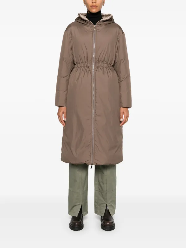 Moncler Boulogne コート | ブラウン | FARFETCH JP