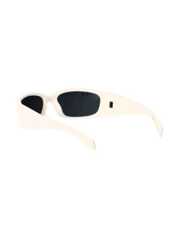 Prada Eyewear Shield Sunglasses | White | FARFETCH