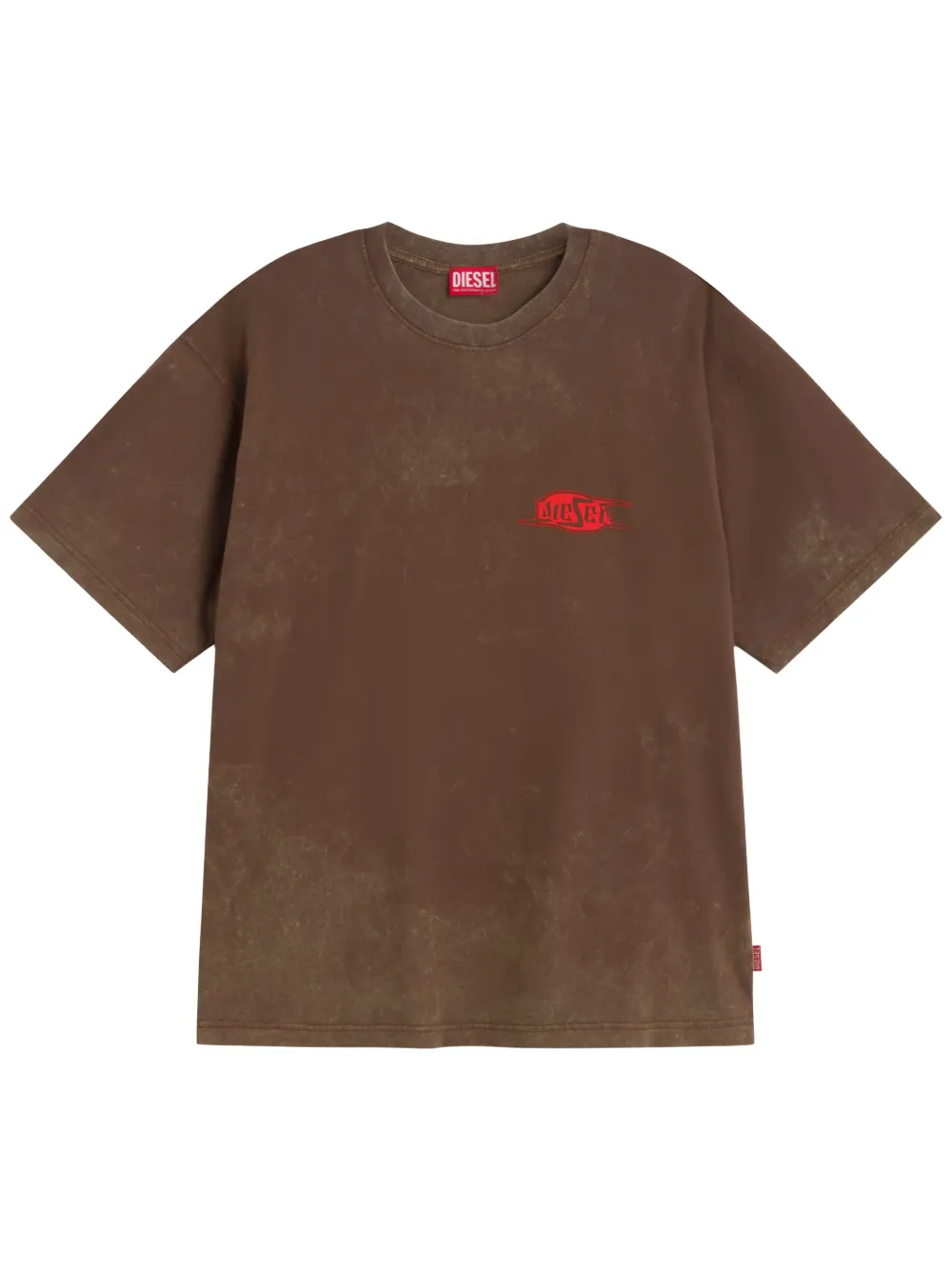 おトク情報がいっぱい！ Diesel ロゴ Tシャツ | ブラウン | FARFETCH JP トップス