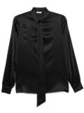 Lardini satin shirt - Black