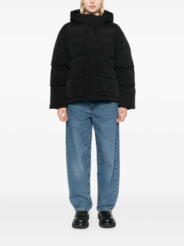 DUNST Chamarra Capitonada Con Capucha Negro FARFETCH EC