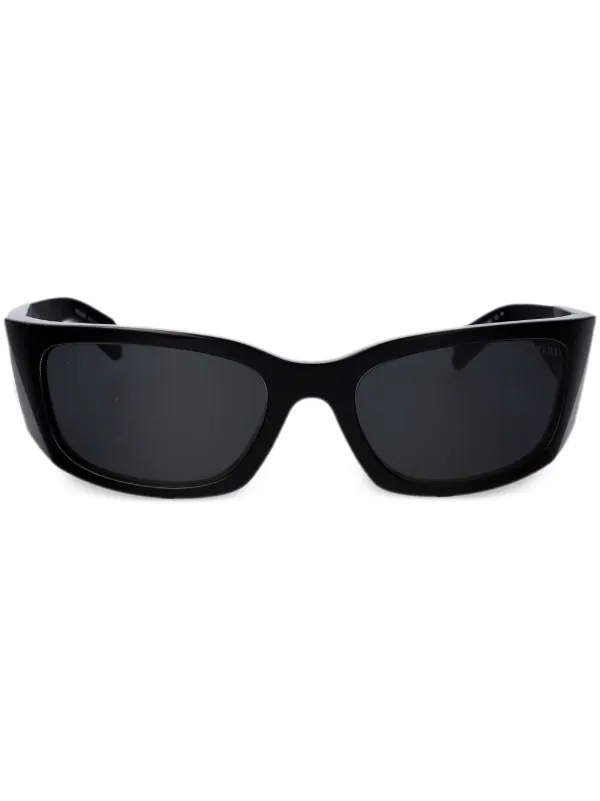 Prada Eyewear shield sunglasses women Acetate 60 Black