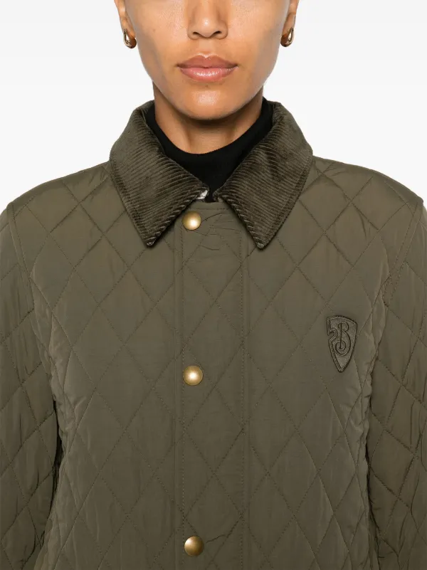 Burberry monogram motif diamond quilted jacket online