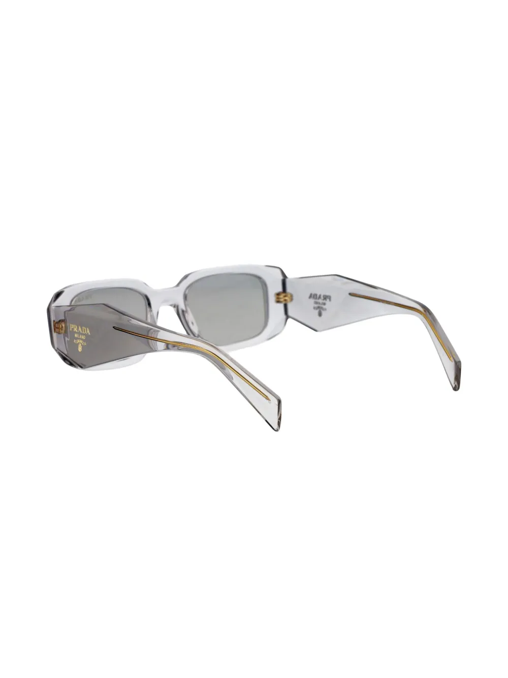 Prada Eyewear Zonnebril met vierkant montuur Wit