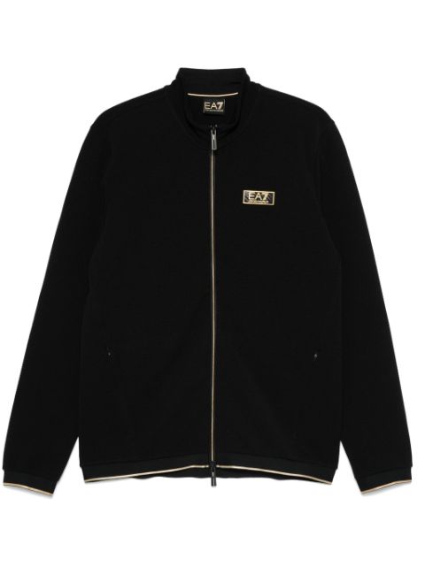 Ea7 Emporio Armani logo-patch bomber jacket Men