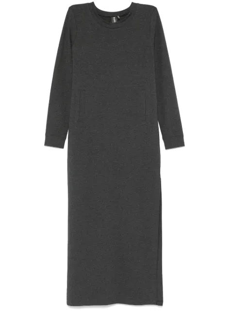 Norma Kamali side-slit tailored maxi dress