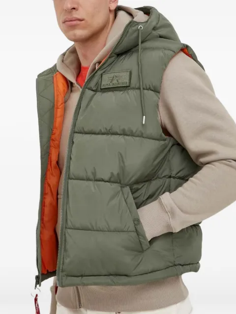 Alpha Industries quilted hooded gilet