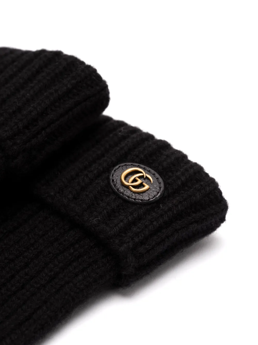 Gucci Double G Gloves In Black