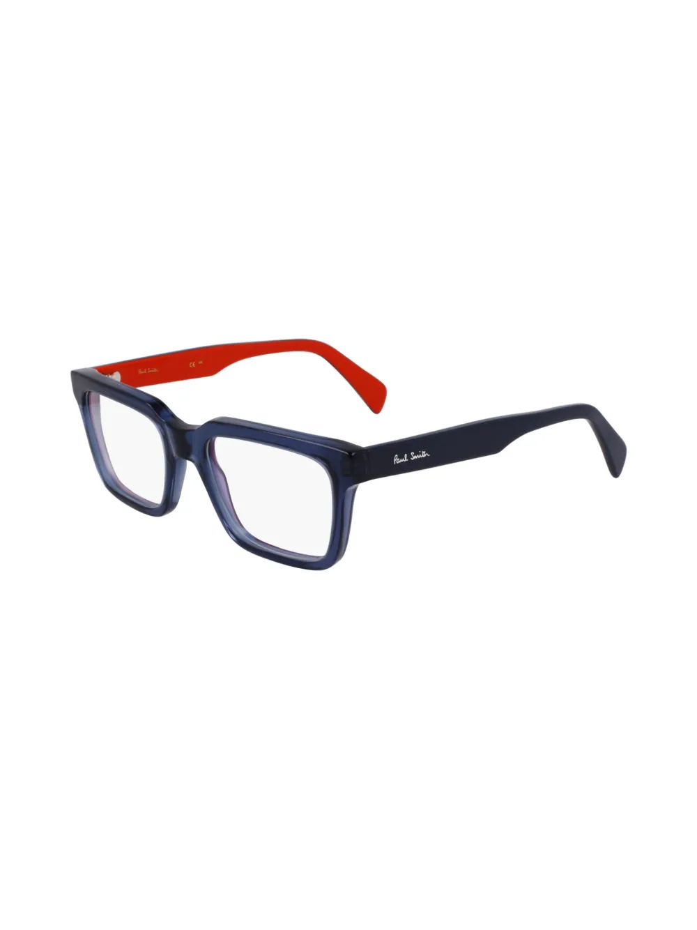 Paul Smith Langley bril met rechthoekig montuur Blauw