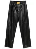 Iceberg faux-leather trousers - Black