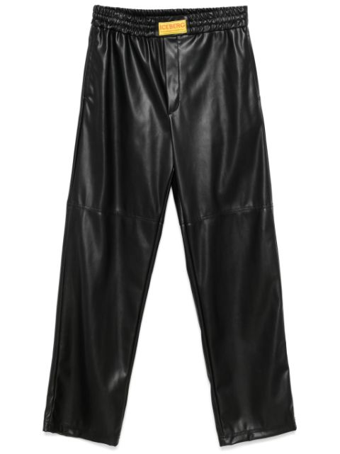 Iceberg faux-leather trousers