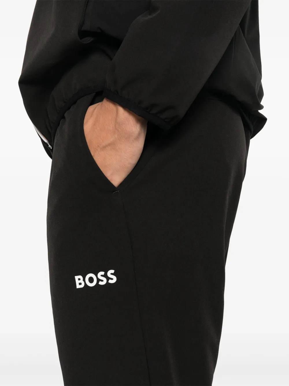BOSS Jersey trainingspak Zwart