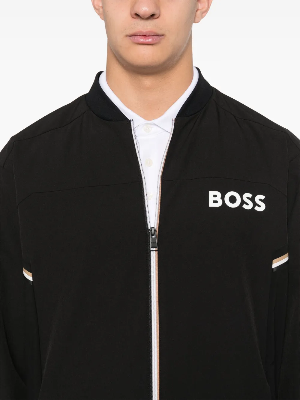 BOSS Jersey trainingspak Zwart