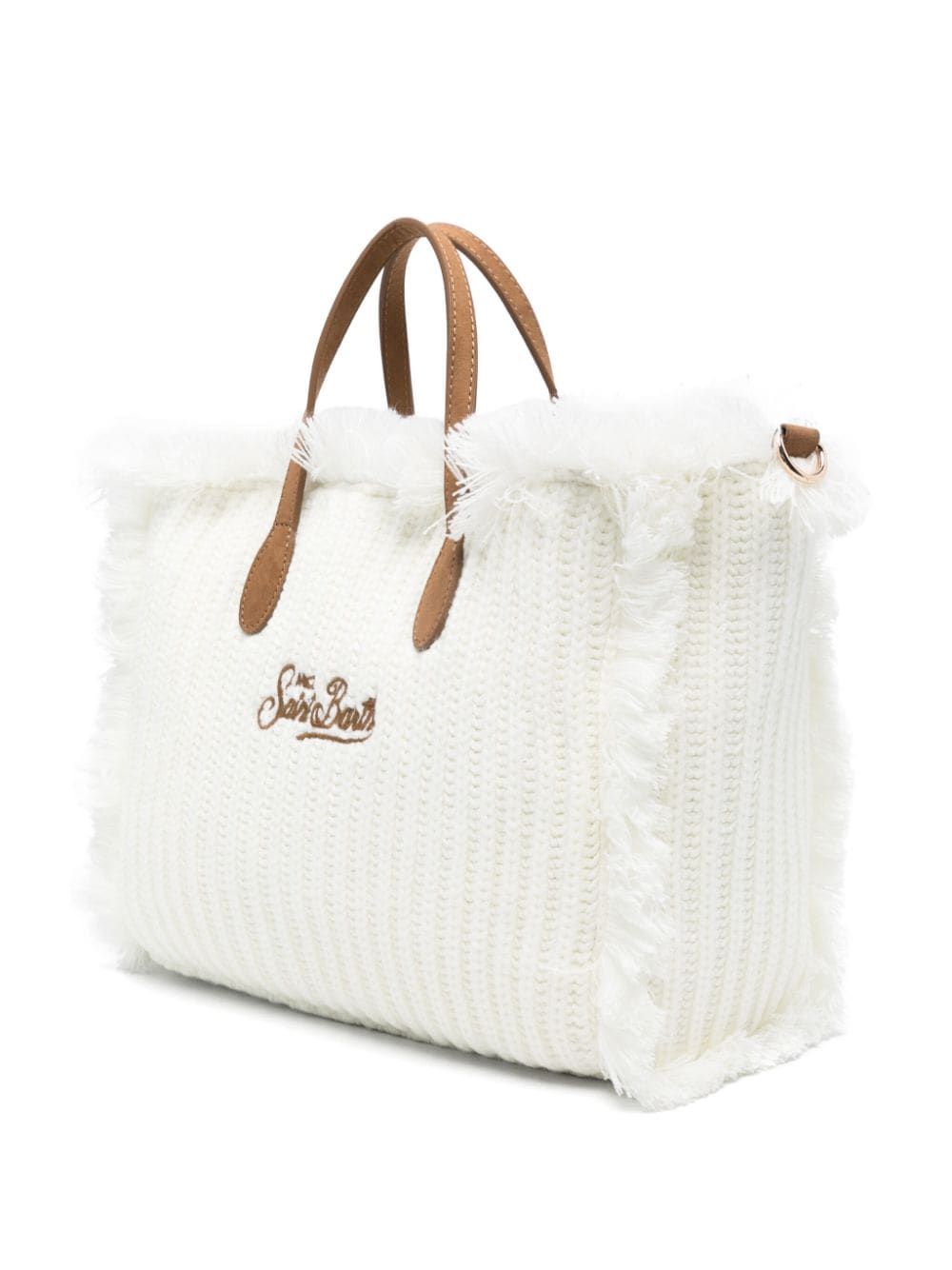 Shop Mc2 Saint Barth Colette Tote Bag In White