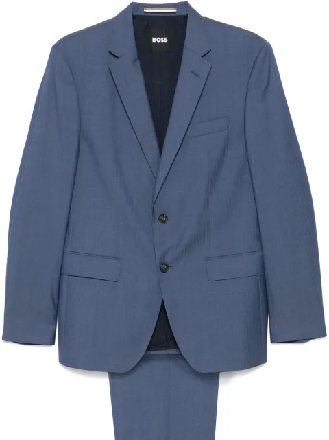BOSS herringbone virgin wool suit 