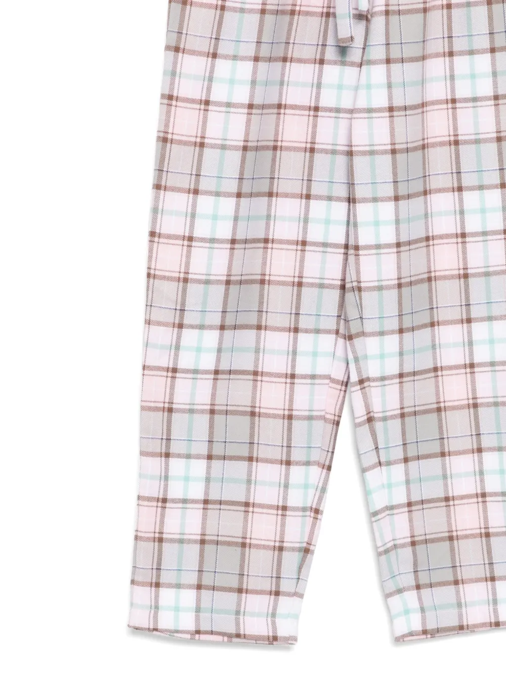 MC2 Saint Barth Kids Flanellen pyjamabroek met tartan ruit Roze