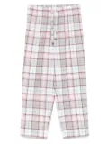 MC2 Saint Barth Kids tartan-pattern flannel pajama trousers - Pink