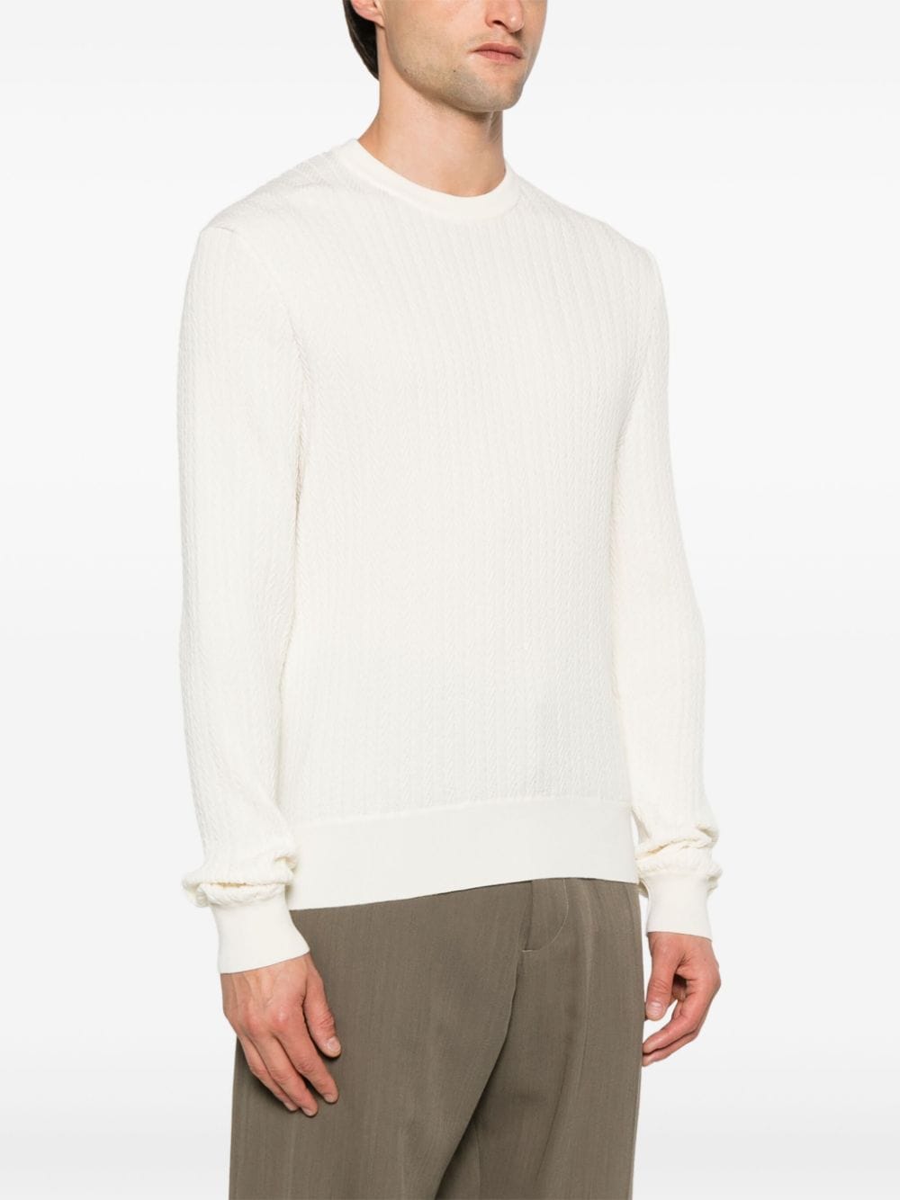 Shop Hugo Boss Eldo Sweater In White