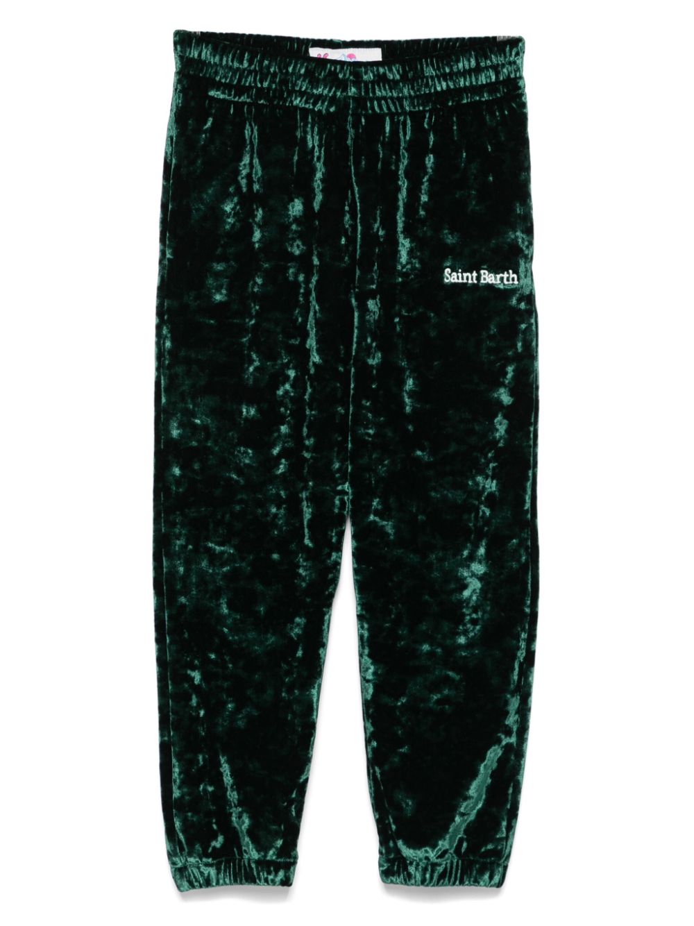 MC2 Saint Barth Kids logo-embroidered track pants - Green