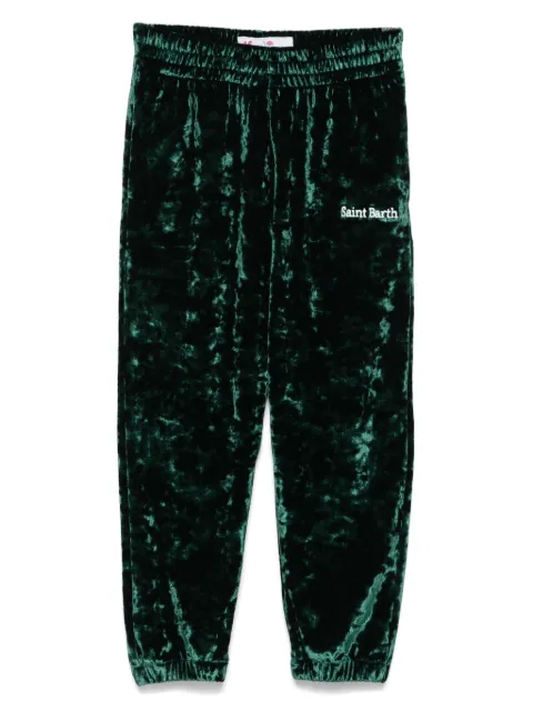 MC2 Saint Barth Kids pants con logo bordado