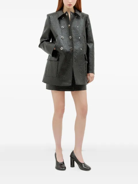 Gucci double-breasted textured coat