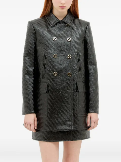 Gucci double-breasted textured coat