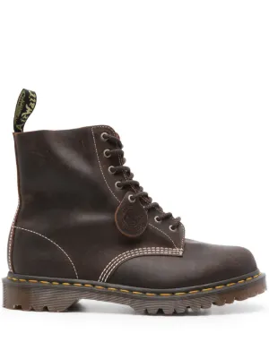 Dr. Martens 101 レースアップ スエードブーツ | ブラウン | FARFETCH JP