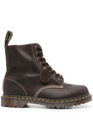 Dr. Martens 1460 Wax Commander Boots Brown FARFETCH AM