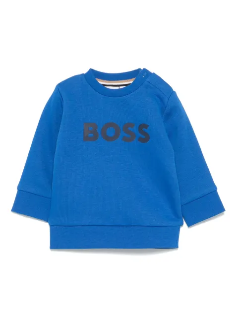 BOSS Kidswear سويت شيرت بشريط شعار الماركة