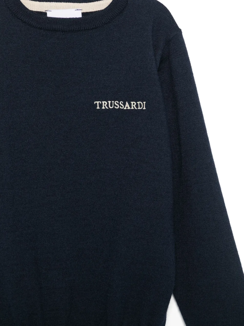 TRUSSARDI JUNIOR Trui met geborduurd logo Blauw