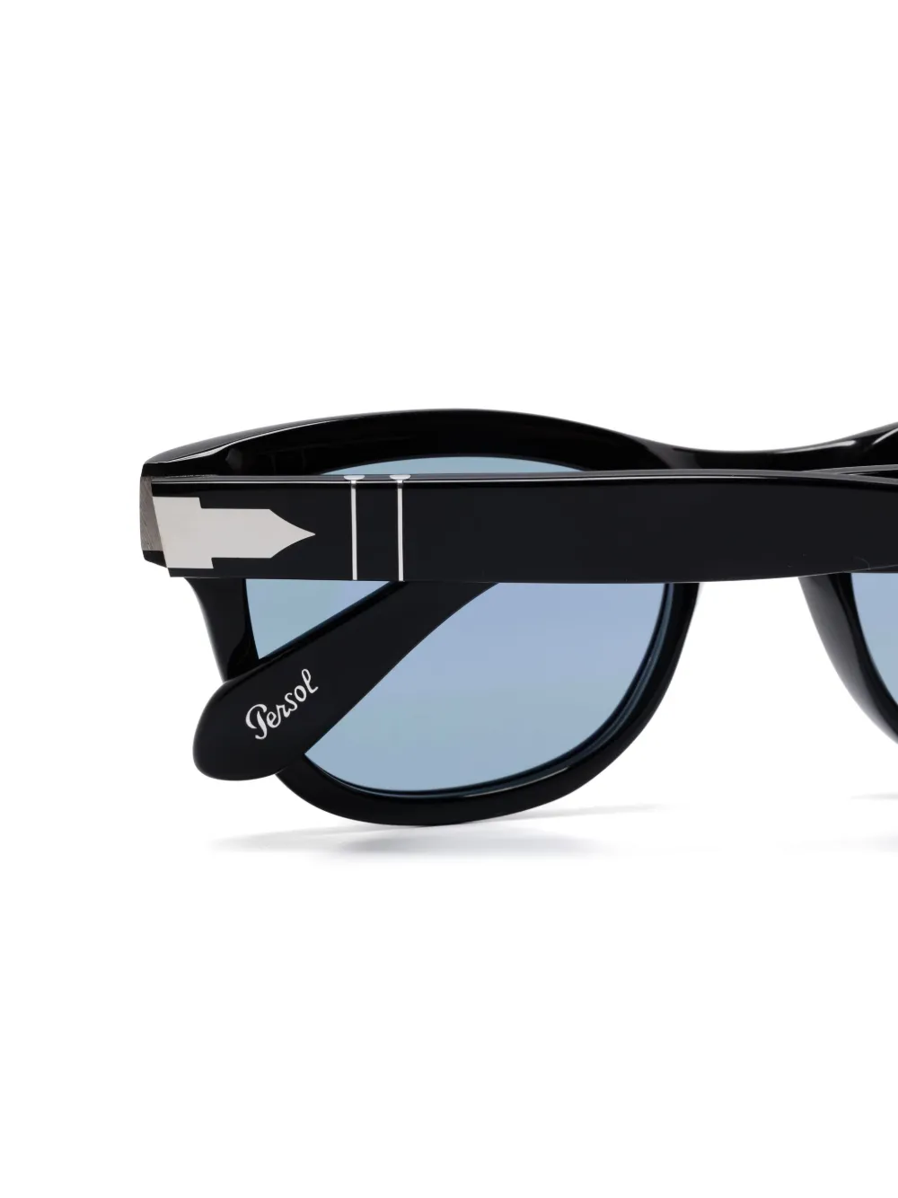 Persol Zonnebril met vierkant montuur Zwart