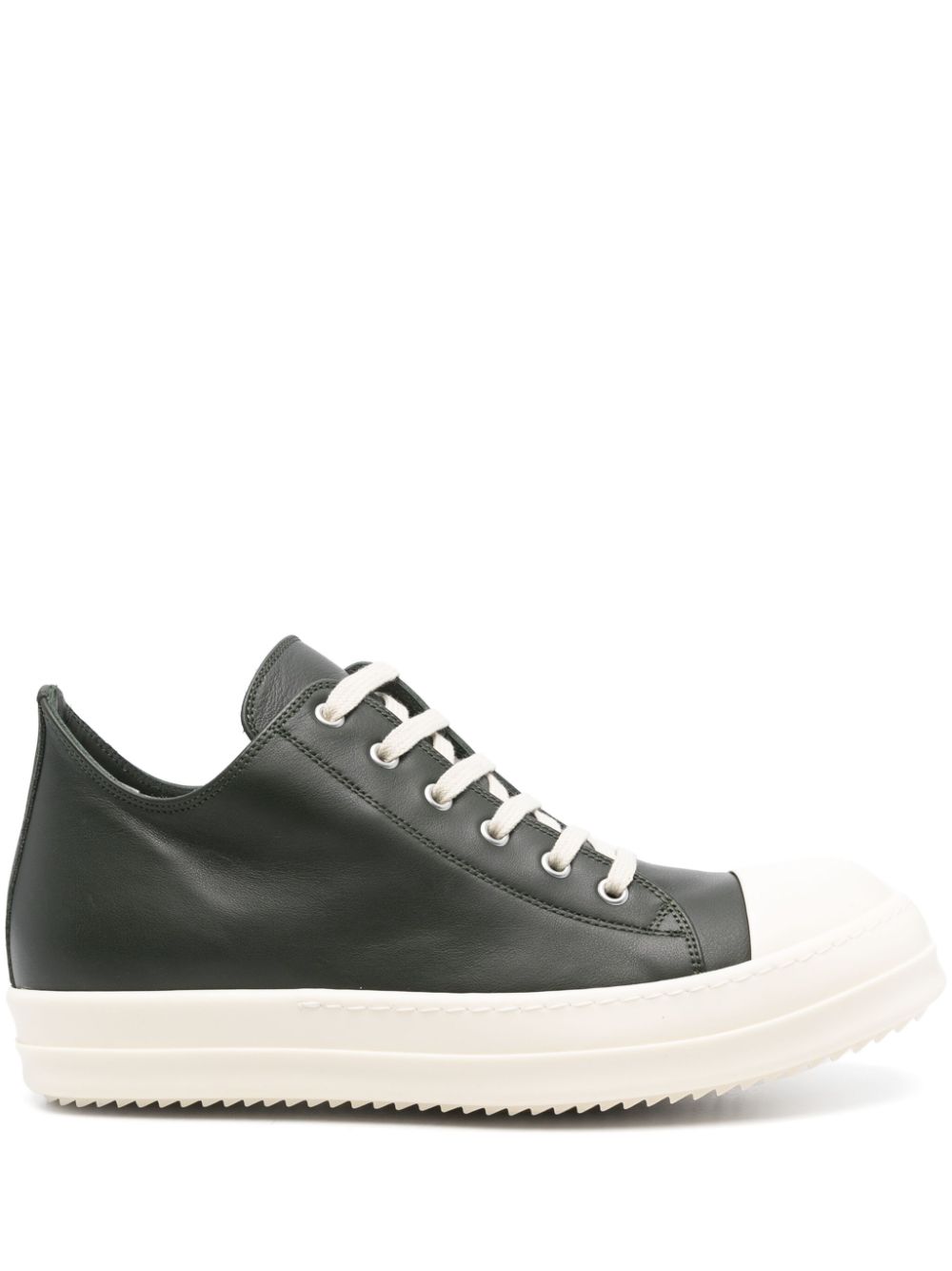 Rick Owens Low Sneakers In Green