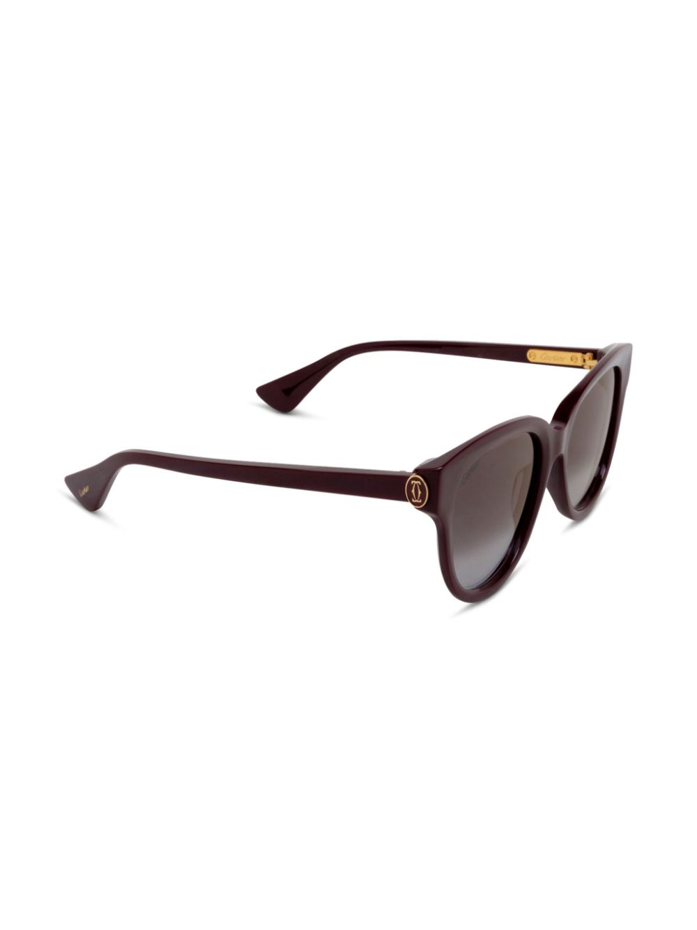 Cartier Eyewear Zonnebril met rond montuur - Rood