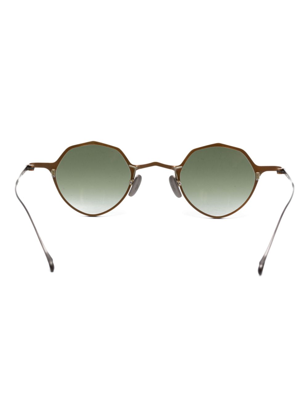 Shop Rigards Geometric-frame Sunglasses In Gold