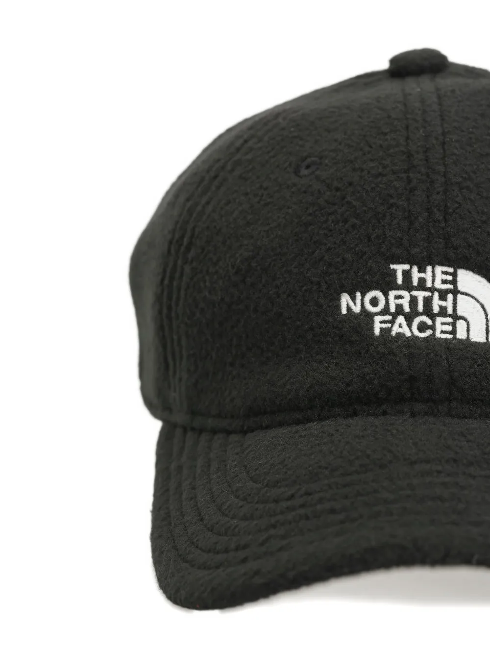 The North Face Logo-embroidered Fleece Cap In Black