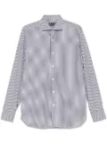 Borrelli pinstriped shirt - Grey