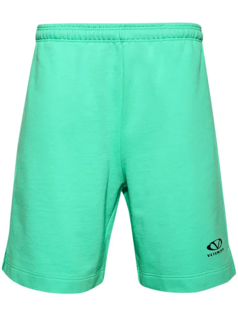 VETEMENTS shorts deportivos con logo ovalado