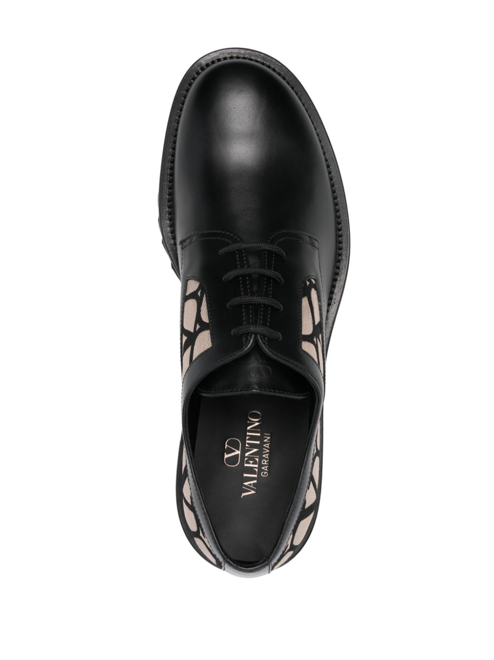 Valentino Garavani Toile Iconographe Derby shoes Black