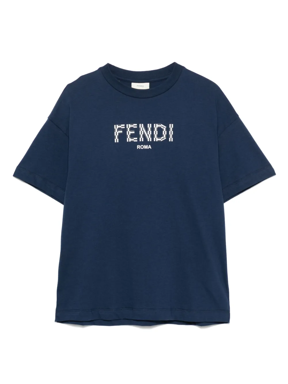 Fendi Kids T-shirt con stampa - Blu
