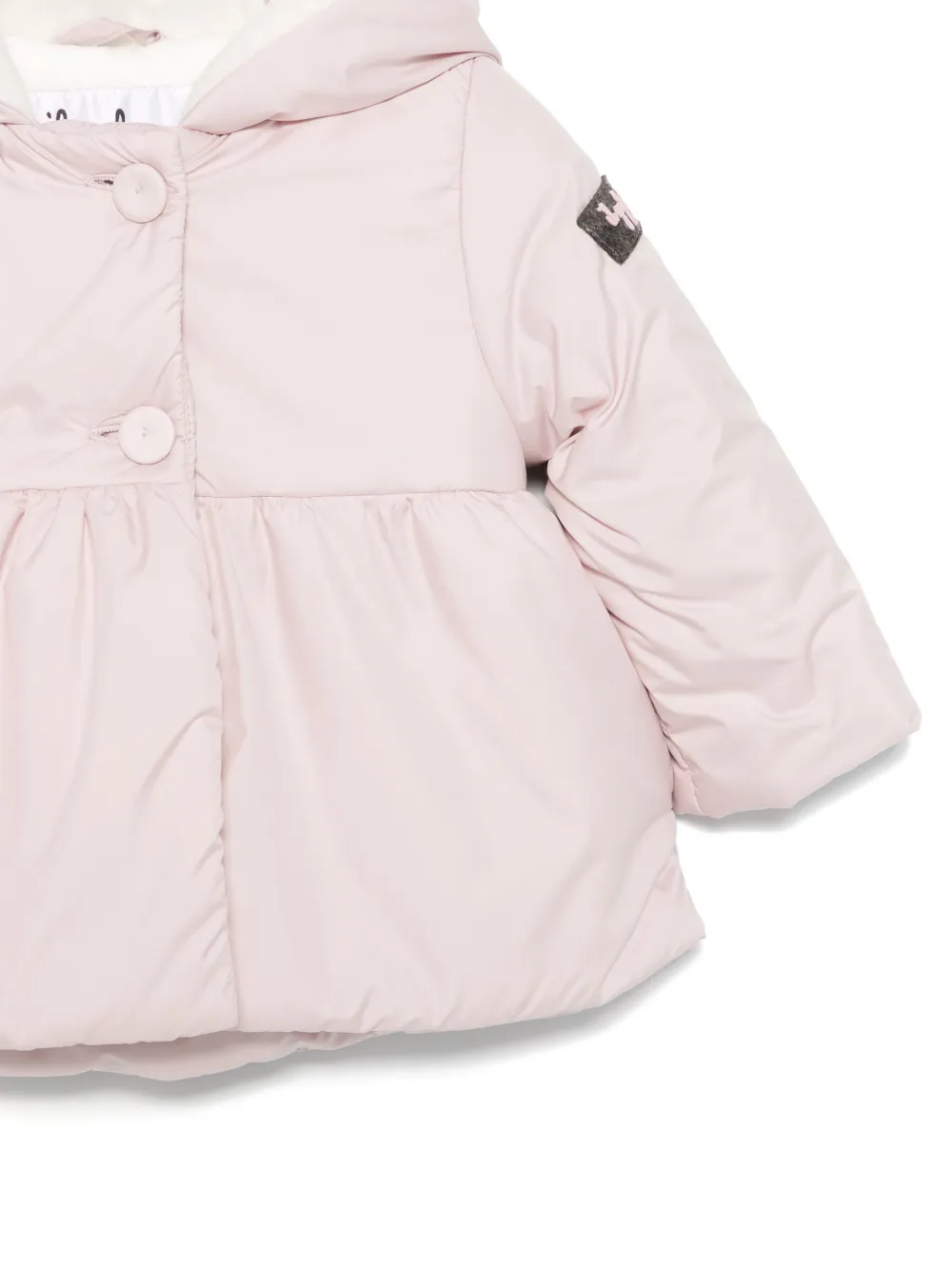 Il Gufo Jack met A-lijn en capuchon Roze