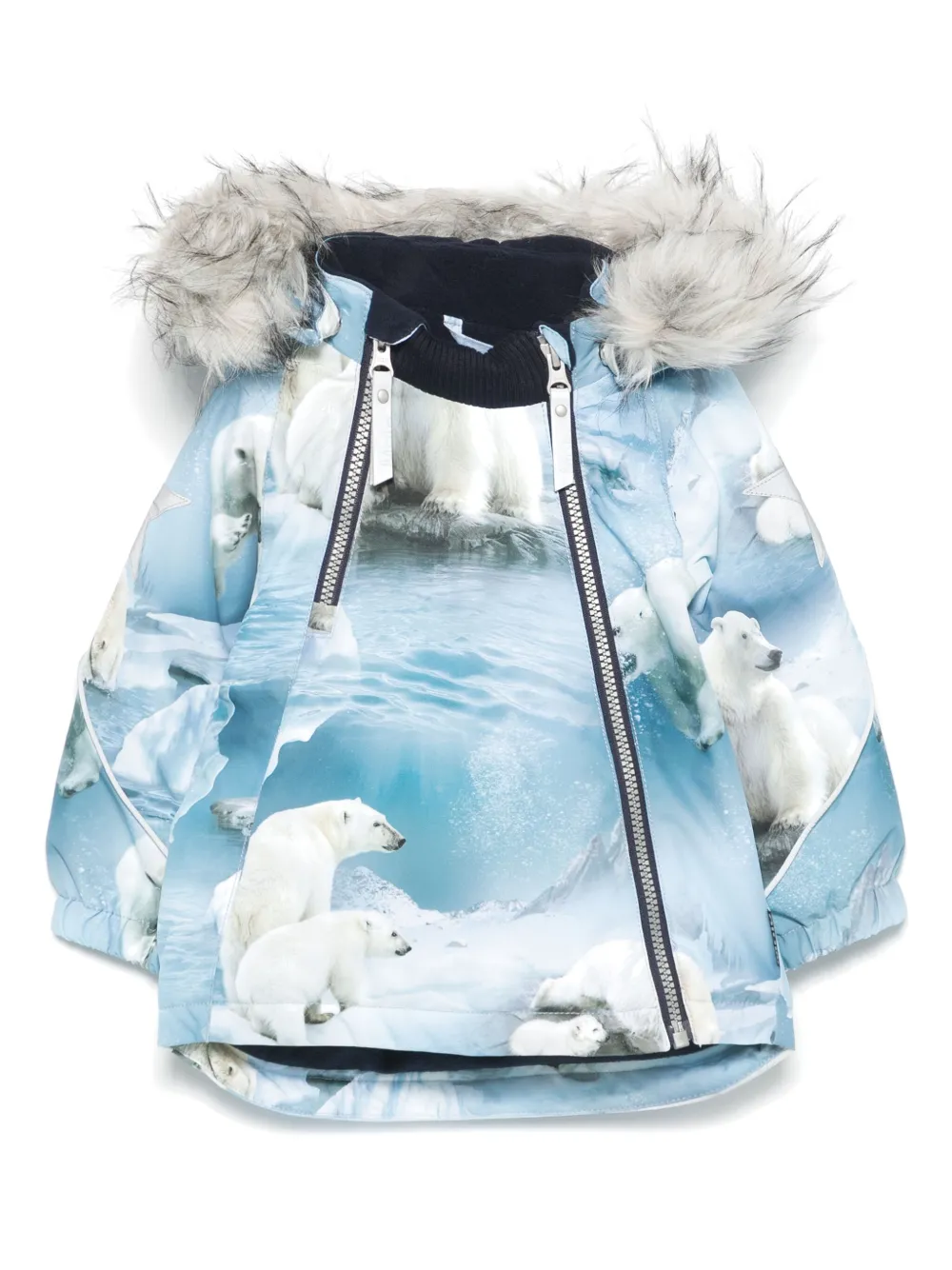 Molo Hopla Fur jacket - Blue