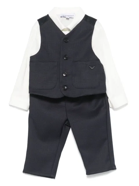 Emporio Armani Kids Conjunto 2 peças xadrez