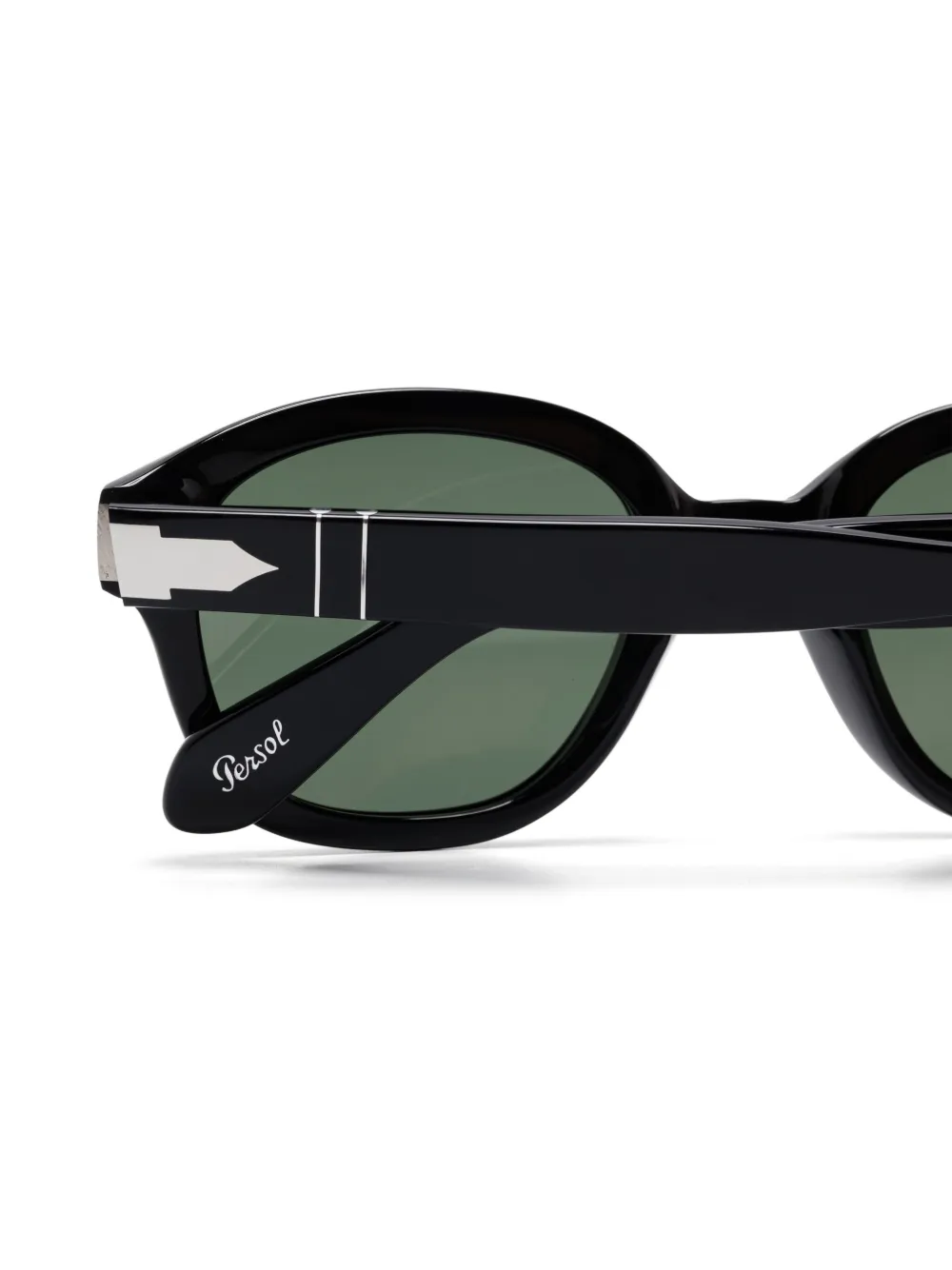 Persol Zonnebril met vierkant montuur Zwart