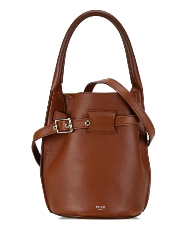 Celine Pre Owned 21th Century Nano Big Bucket Bag Satchel Brown FARFETCH ZA