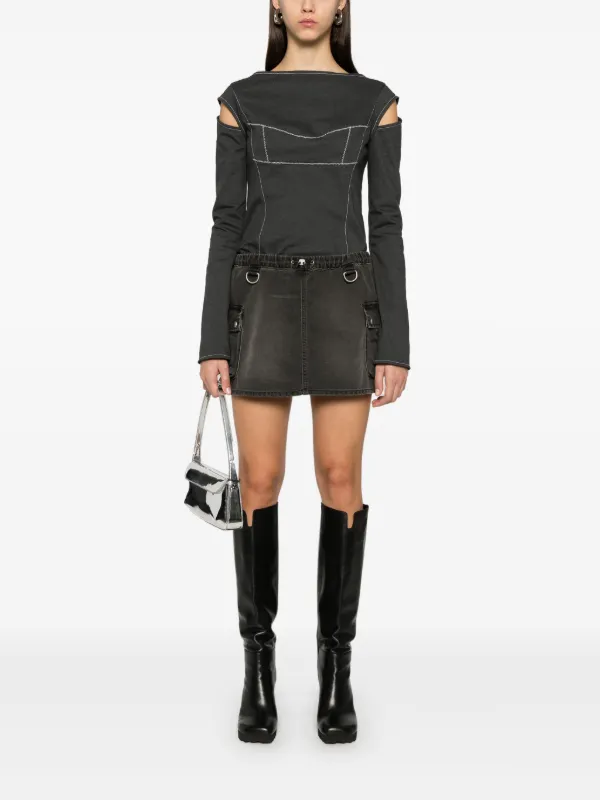☆coperni カーゴミニスカート☆ Coperni カーゴ デニムミニスカート | グレー | FARFETCH JP