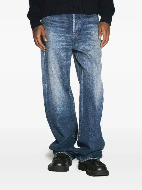 Saint Laurent faded-wash jeans