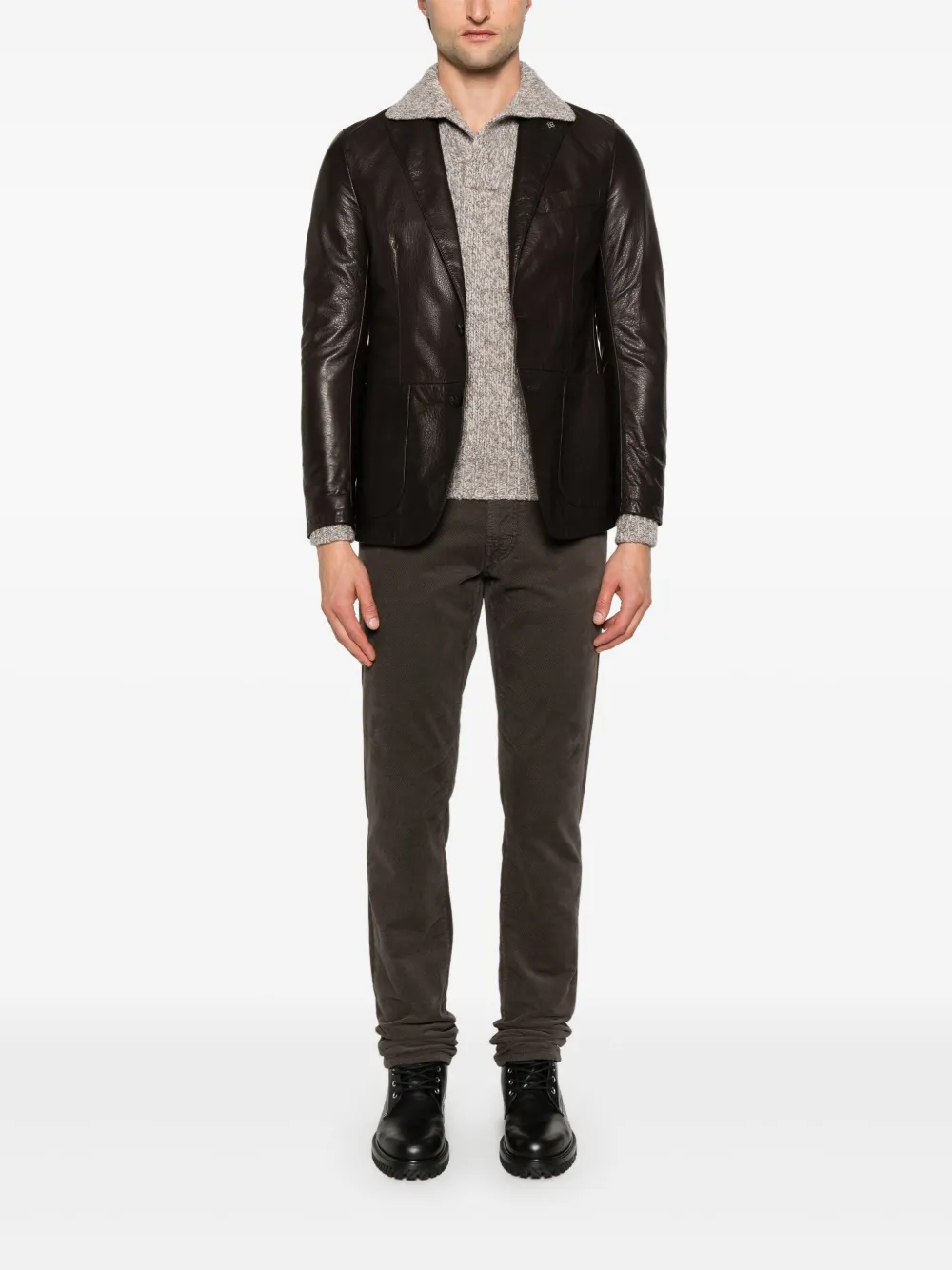 sartoriatramarossa Sartoria Tramarossa Michelangelo broek - Bruin