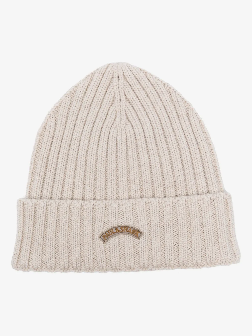 Paul & Shark logo-patch beanie | Neutrals | Image 1