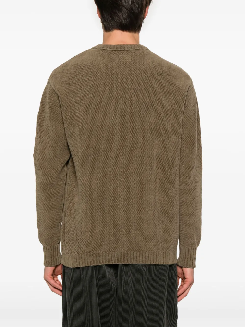 C.p. Company Lens-embellished Sweater In Green