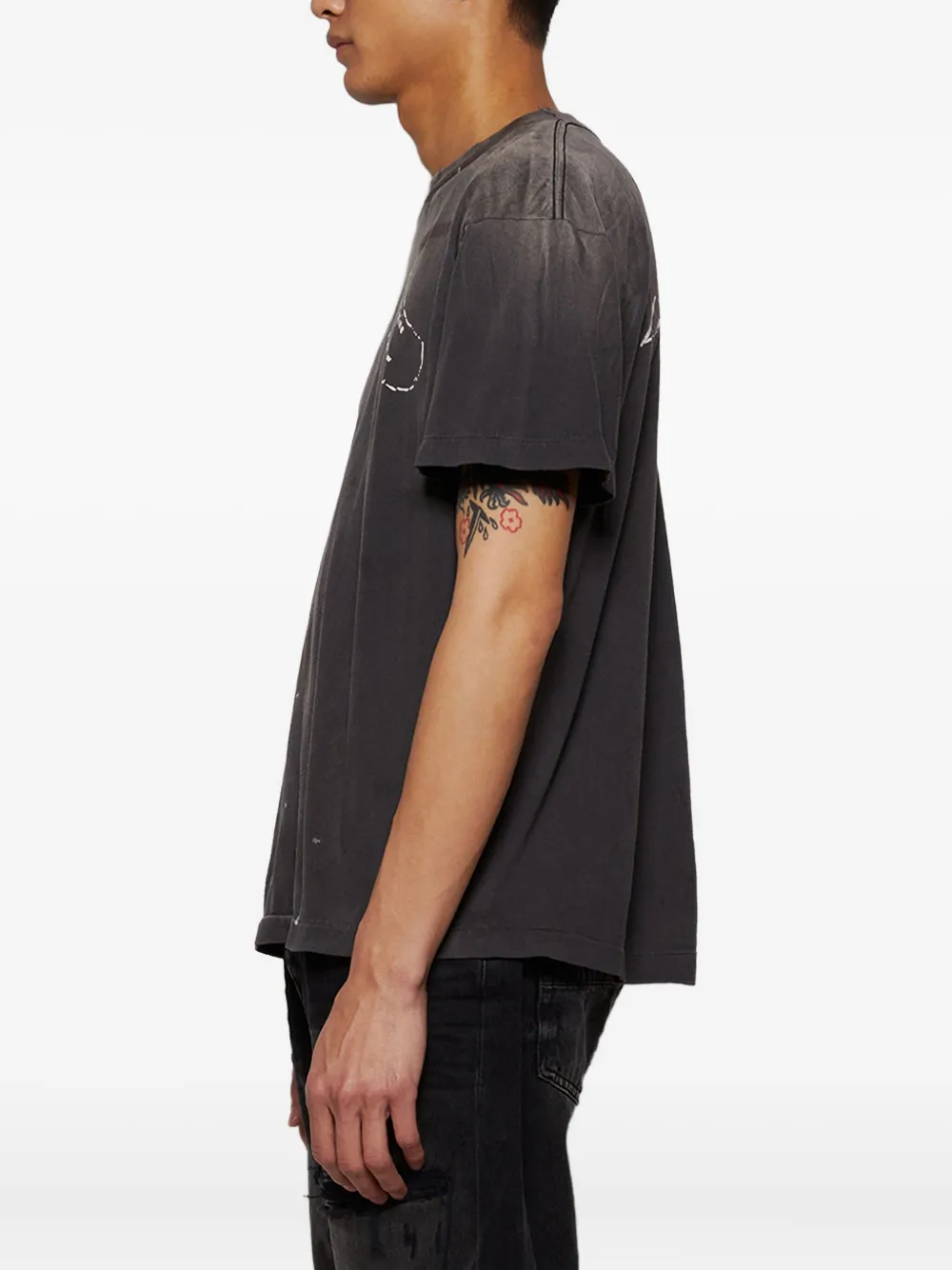 SAINT MXXXXXX T-shirt met print Zwart